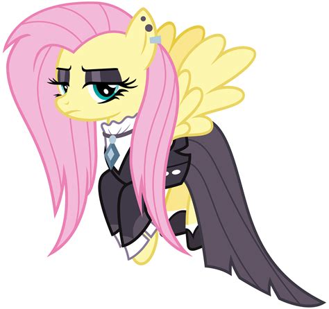 watch my little pony fake it til you make it|my little pony goth fluttershy.